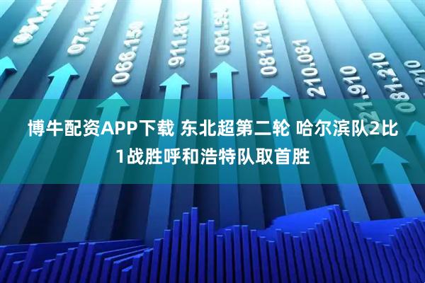 博牛配资APP下载 东北超第二轮 哈尔滨队2比1战胜呼和浩特队取首胜